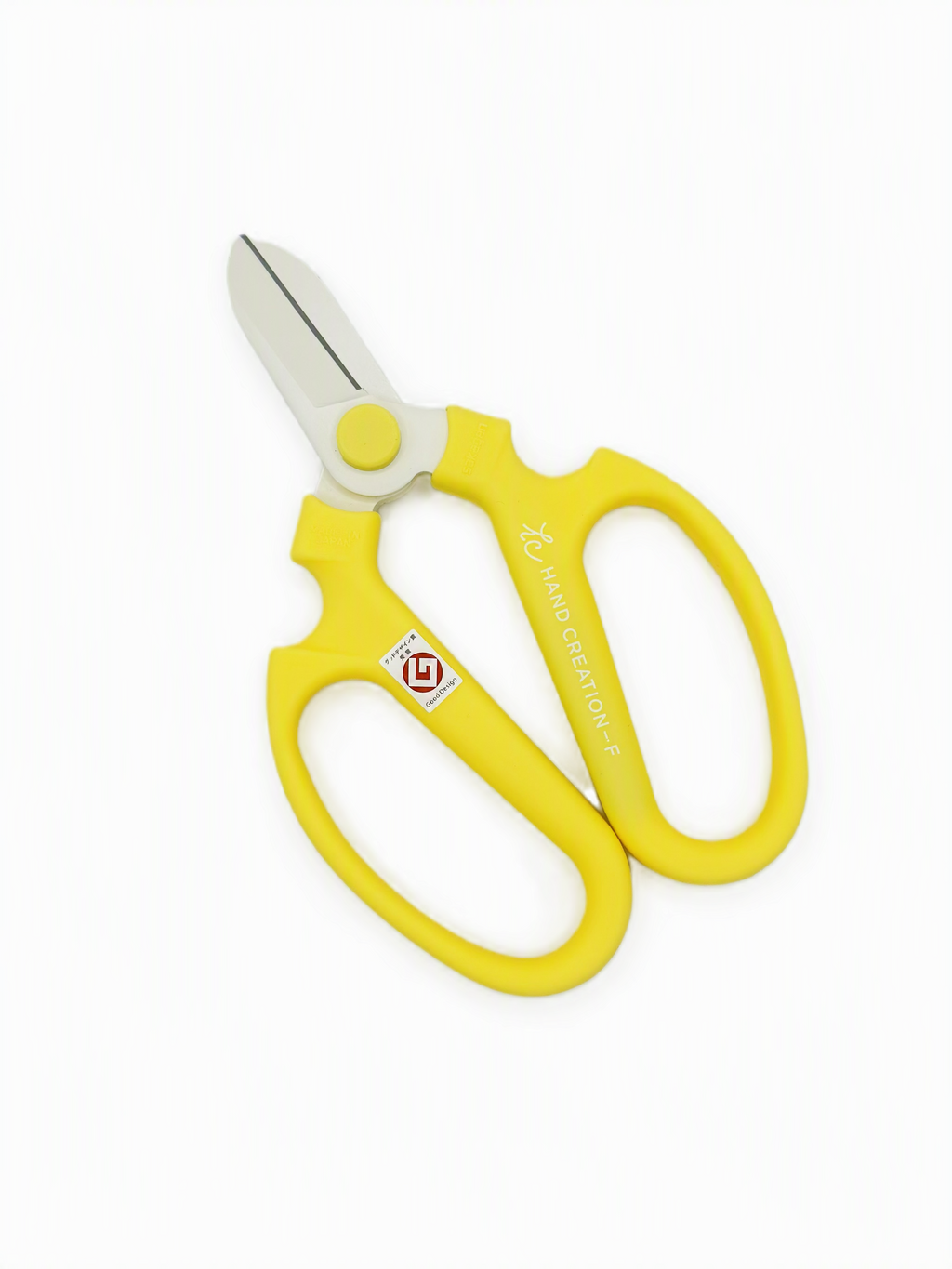 SAKAGEN Hand Creation Japanese Flower Scissors - 170mm Butter Yellow