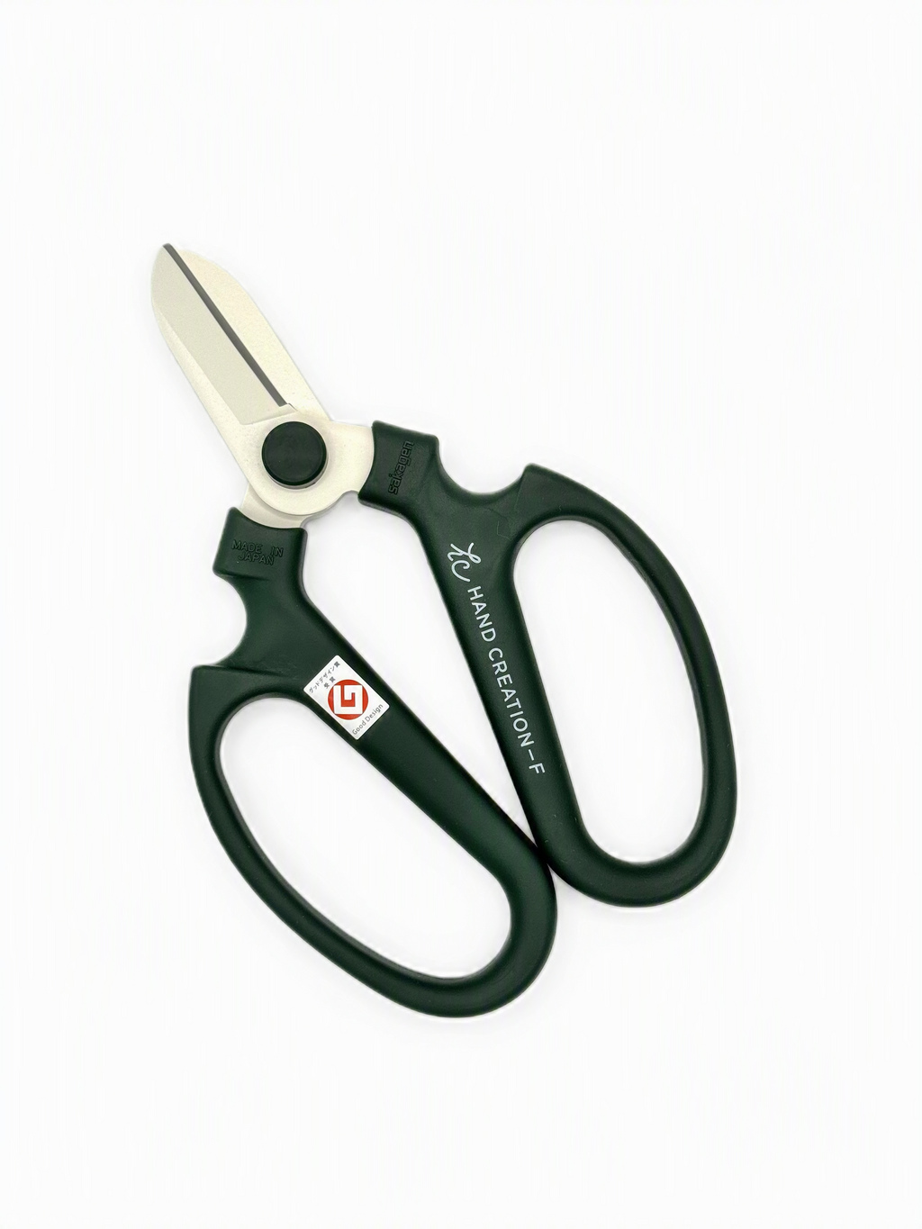 SAKAGEN Hand Creation Japanese Flower Scissors - 170mm Dark Green