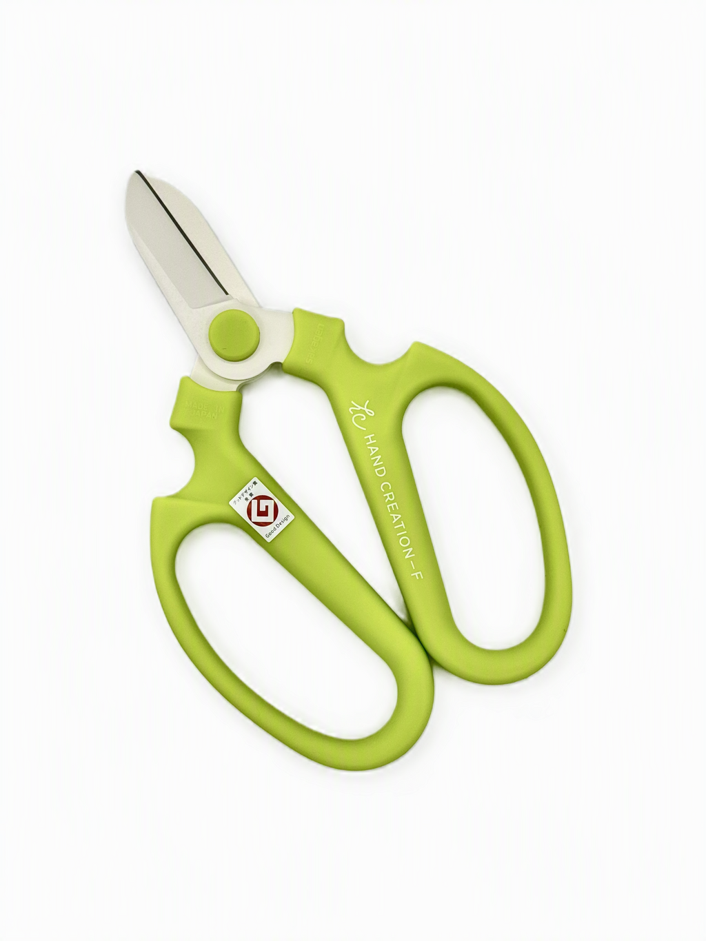 SAKAGEN Hand Creation Japanese Flower Scissors - 170mm Lime Green