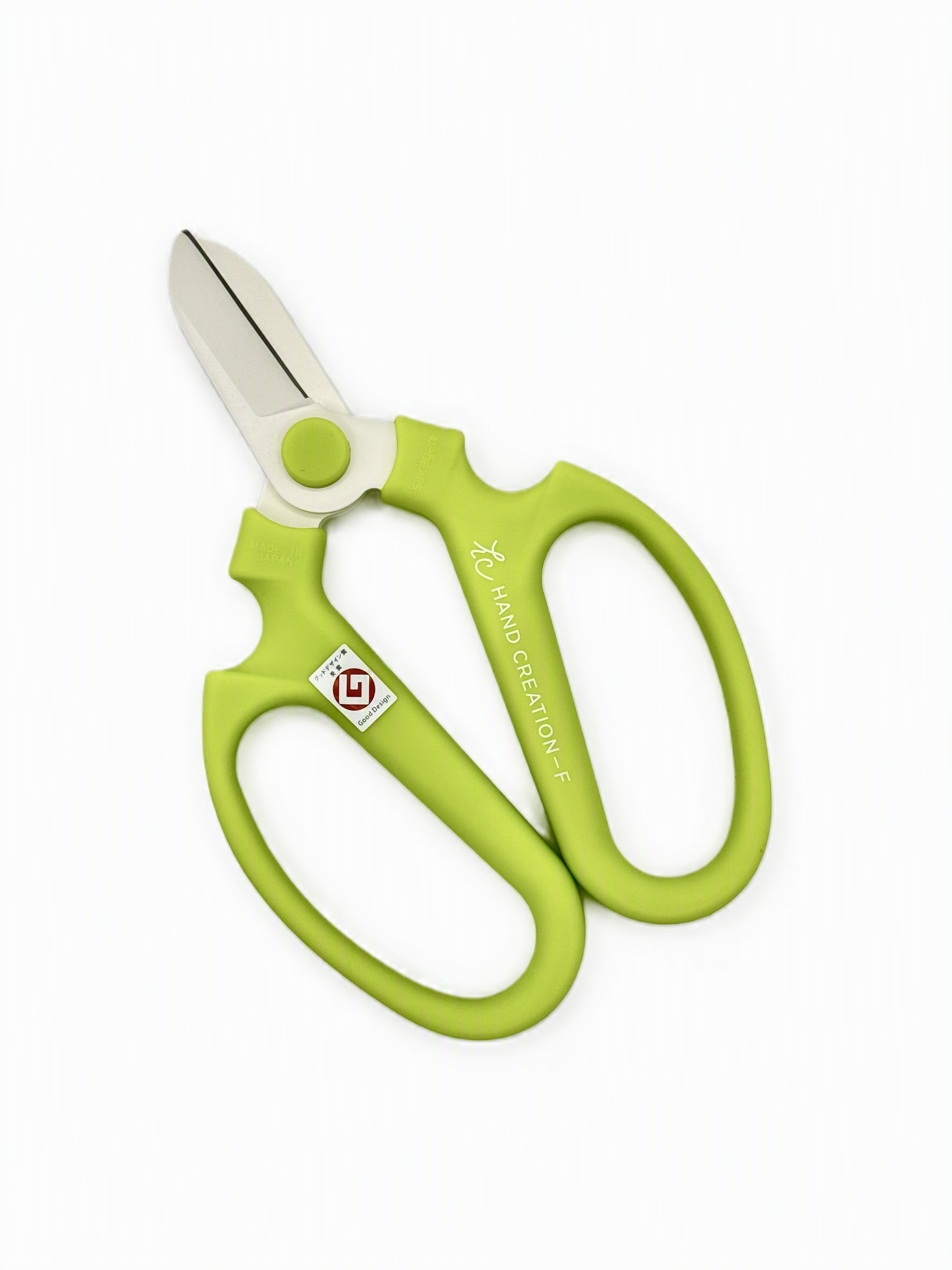 SAKAGEN Hand Creation Japanese Flower Scissors - 170mm Lime Green