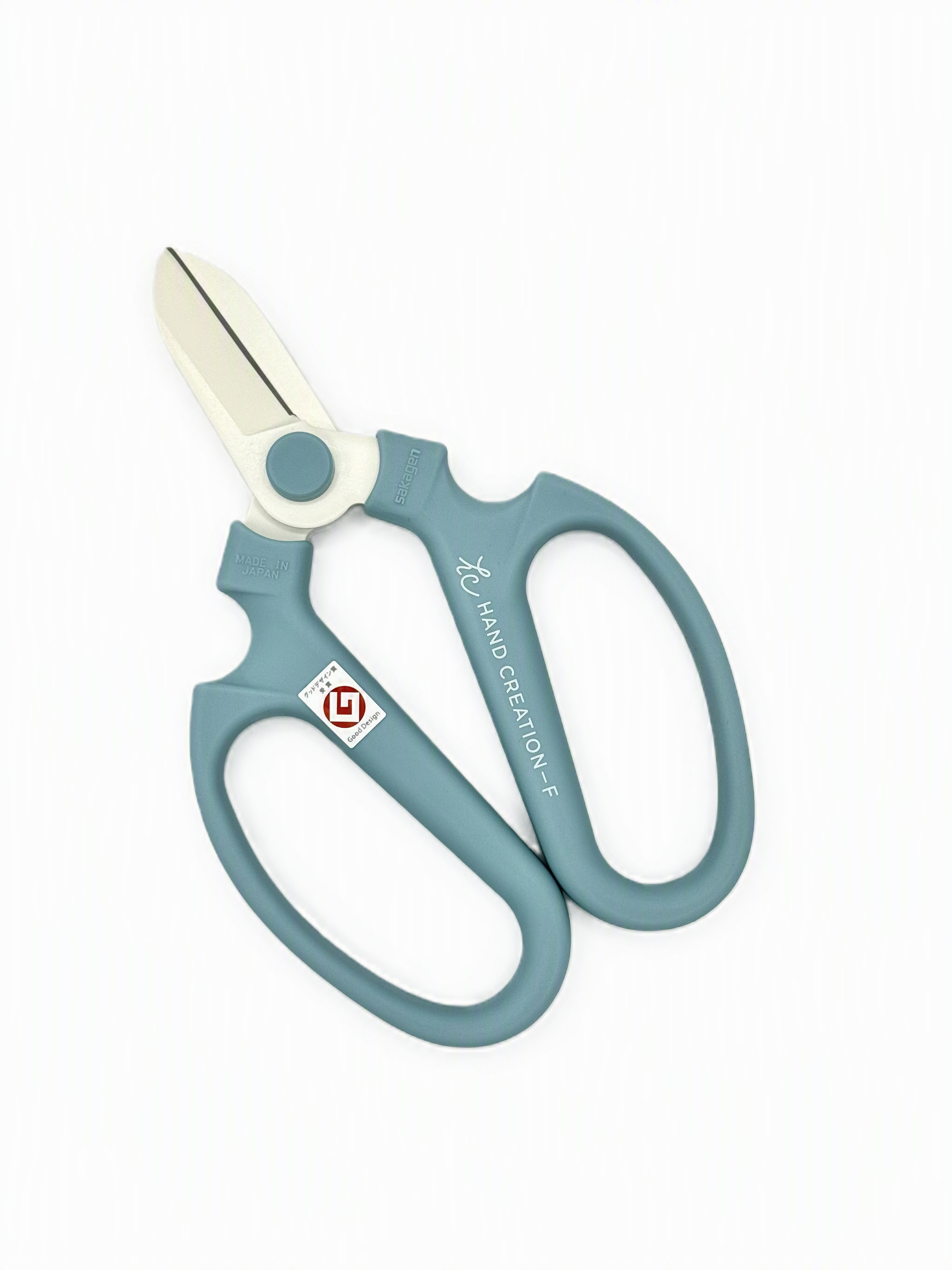 SAKAGEN Hand Creation Japanese Flower Scissors - 170mm Smokey Aqua