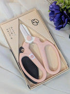 Sakagen F170 Japanese flower scissors cutting flower stems Blush Pink