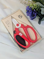 Sakagen F-170 Japanese flower scissors cutting flower stems Red Handle