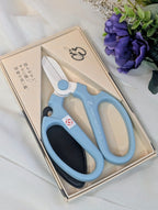 Sakagen F-170 Japanese flower scissors cutting flower stems smoky aqua Handle